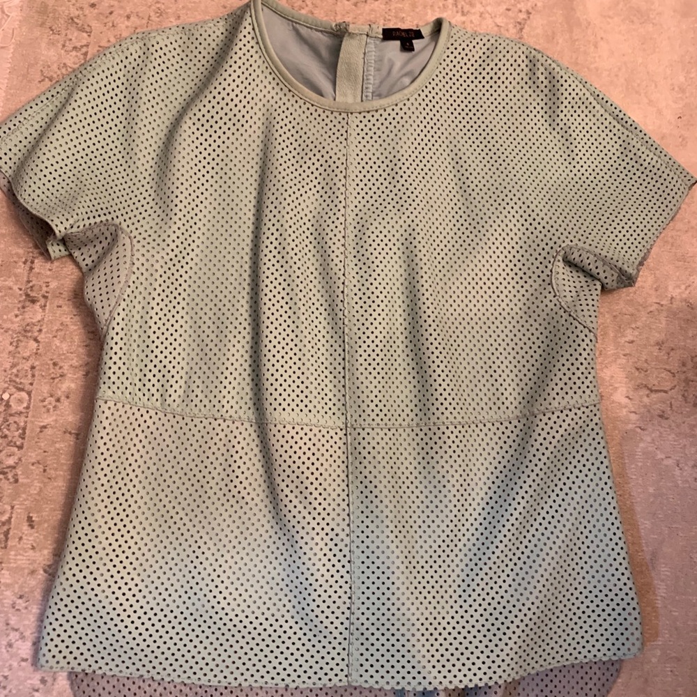 Rachel Zoe leather top